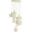 Light en Living Hanglamp 7L Ø53x34 cm TUFIA linnen crème