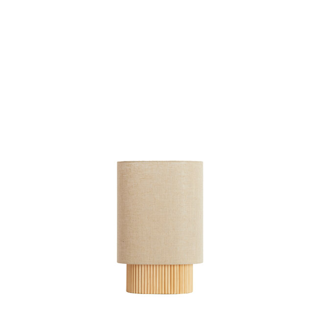 Light en Living Tafellamp 30x20x45 cm LASLO hout natural+linnen naturel