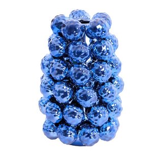 Light en Living Vaas deco Ø16x24,5 cm BUTANG keramiek metallic blauw