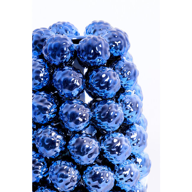 Light en Living Vaas deco Ø16x24,5 cm BUTANG keramiek metallic blauw