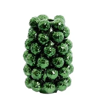 Light en Living Vaas deco Ø16x24,5 cm BUTANG keramiek metallic groen