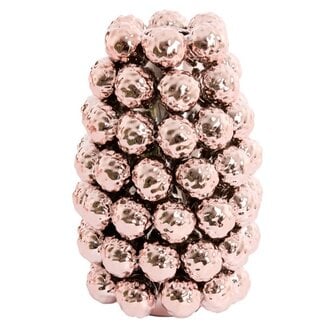 Light en Living Vaas deco Ø18,5x28 cm BUTANG keramiek metallic lichtroze