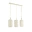 Light en Living Hanglamp 3L 80x21x34 cm TUFIA linnen cream