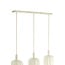 Light en Living Hanglamp 3L 80x21x34 cm TUFIA linnen cream