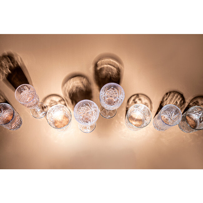 PTMD Longdrink glas Crystal clear rond - 6 stuks