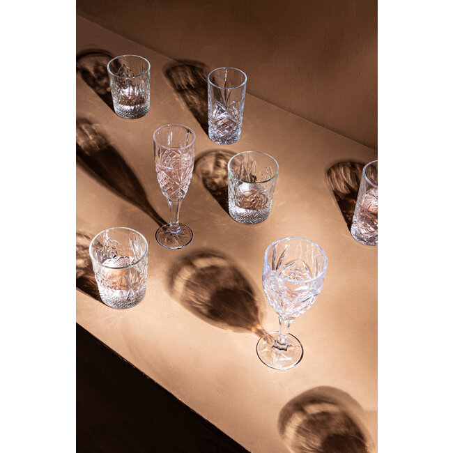 PTMD Longdrink glas Crystal clear rond - 6 stuks