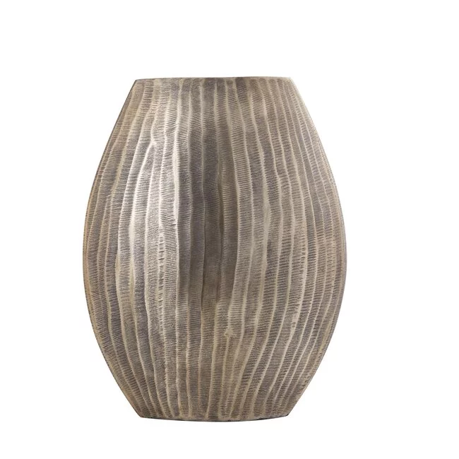 PTMD Pot Jowad Antique Gold alu sheet pot rib hoog ovaal  S