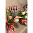 PTMD Vaas Tulips Mint Green ceramic tulip shaped S