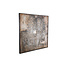 PTMD Schilderij Pathe Brown canvas rough pattern vierkant