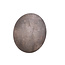 PTMD Schilderij Kemp Brown canvas rough round S - Ø 90 cm