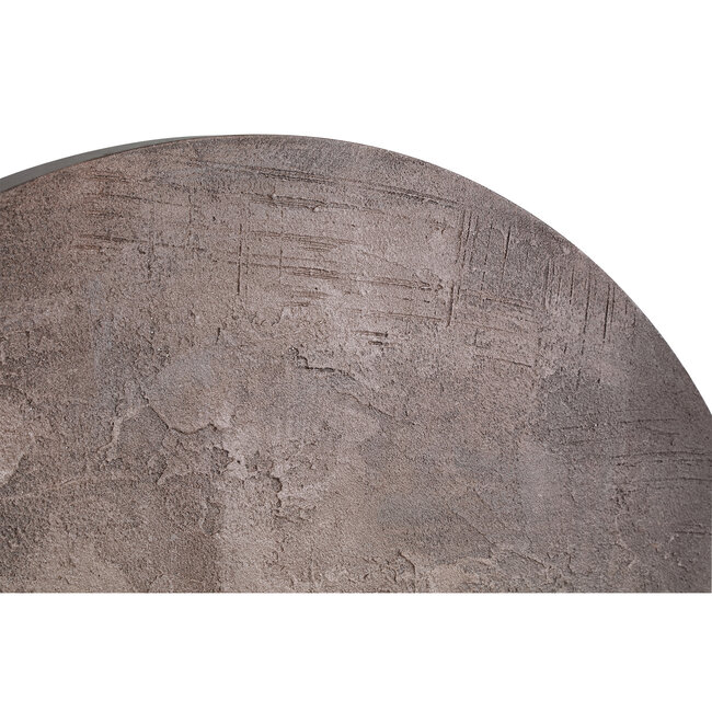 PTMD Schilderij Kemp Brown canvas rough round S - Ø 90 cm