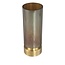 PTMD Kandelaar / Vaas Morrible Amber round glas laag