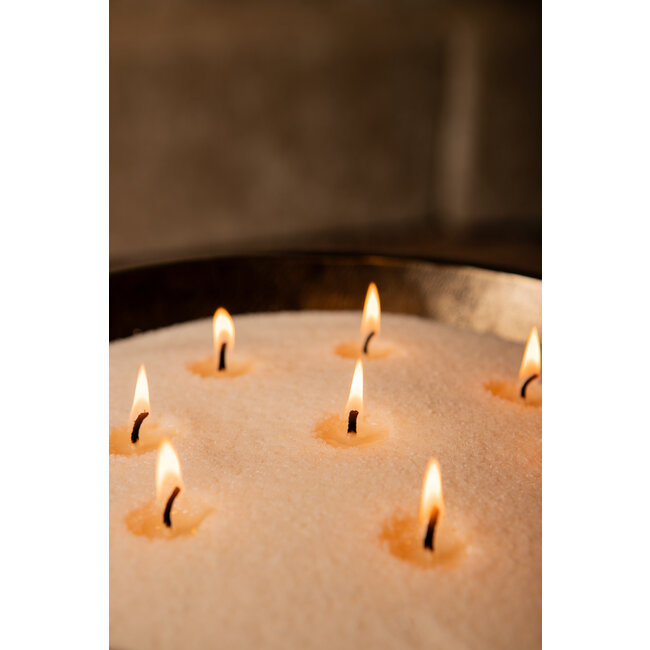 PTMD Pearl Candle Wax 500 gram beige + Candle Wax wick box