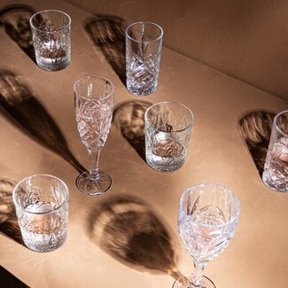 PTMD Whisky glas Crystal clear rond - 6 stuks