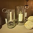 Light en Living Windlicht 17X13X28,5 cm DOLEGA glas helder+donkerbruin