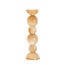 Light en Living Kaarsenhouder ITINGA Glas Melk Amber Ø9,5x34 cm - Light & Living