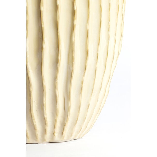 Light en Living Vaas deco Ø30X32 cm TALEA keramiek zand-beige
