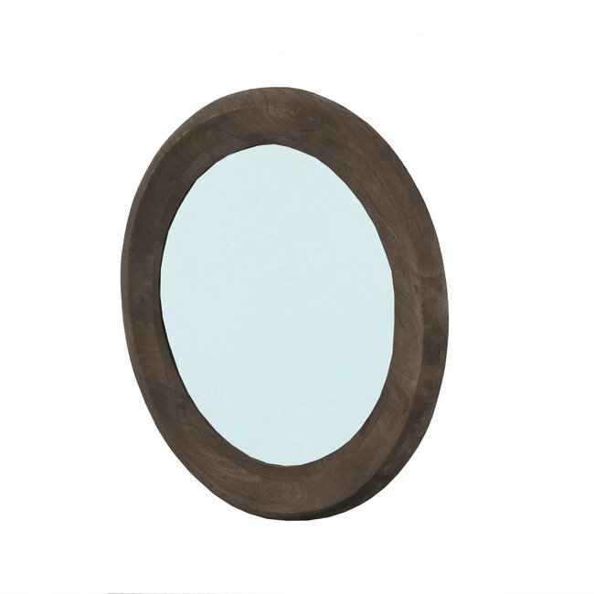 PTMD Spiegel Noam Bruin mango rond S