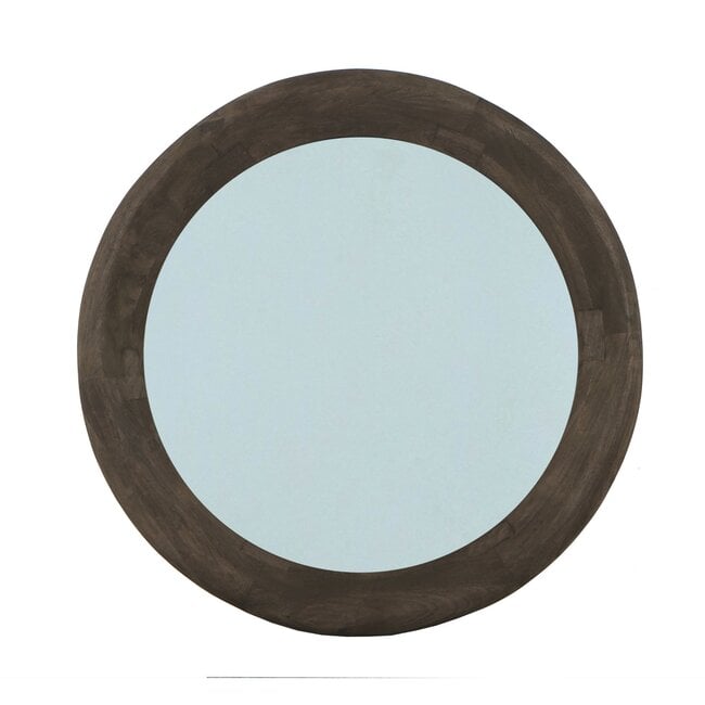 PTMD Spiegel Noam Bruin mango rond L - Ø 90 cm