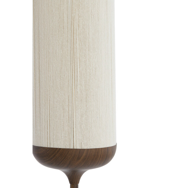 Light en Living Vloerlamp Ø23x159 cm DANIA hout print d bruin+touw crème
