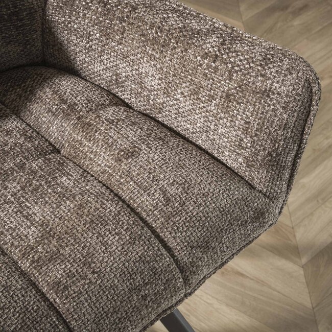 WoonStijl Armstoel pull draaibaar Rich Taupe