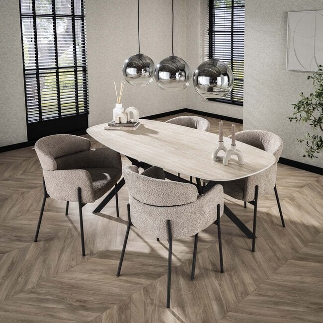 WoonStijl Hanglamp 3L bubble shaded