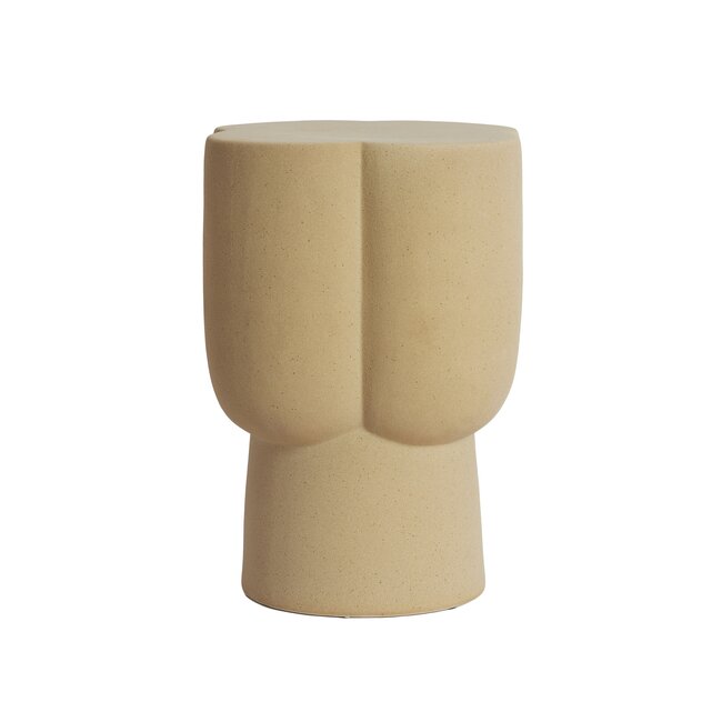 Light en Living Sidetable Ø34,5X45 cm JUNTO keramiek mat zand