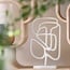 Light en Living Ornament op voet 24x8x39 cm GOLEZA crème