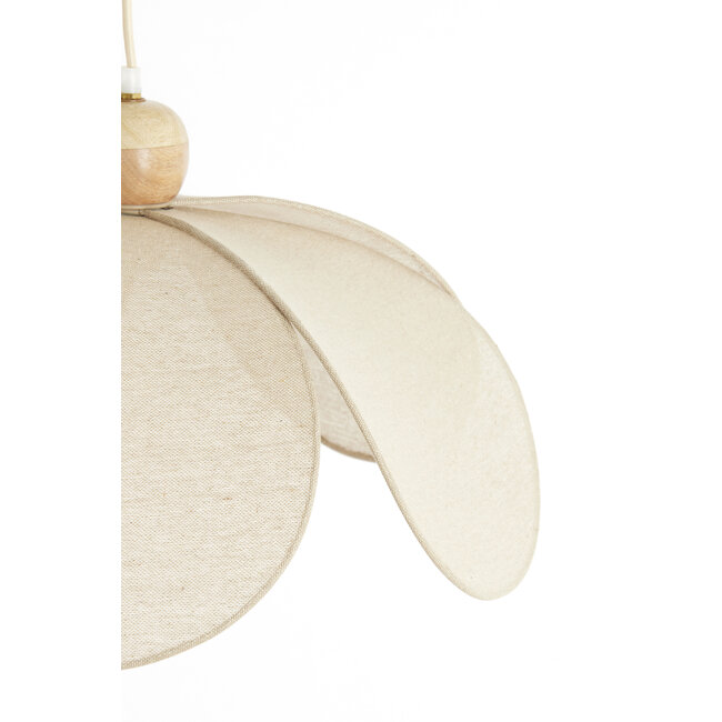Light en Living Hanglamp Ø50x28 cm LAVRIRIA natural+hout