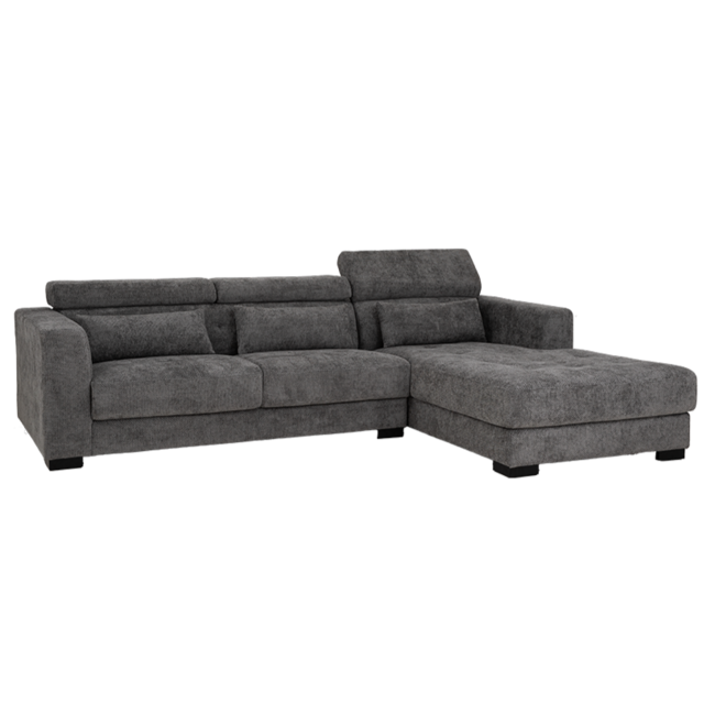 Tower Living Bank Brighton - 3 zits + Chaise Longue Rechts - licht grijs 19