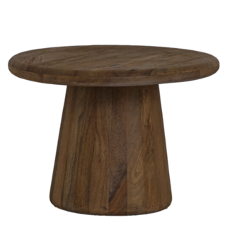 Tower Living Asti Bijzettafel rond bruin 60 cm