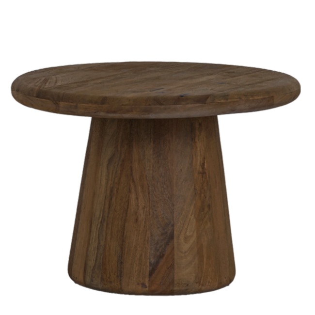 Tower Living Asti Bijzettafel rond bruin 60 cm
