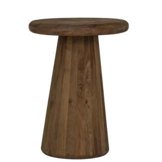 Tower Living Asti Bijzettafel rond bruin 40 cm