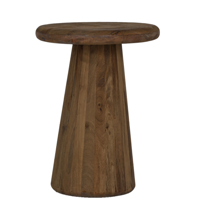 Tower Living Asti Bijzettafel rond bruin 40 cm