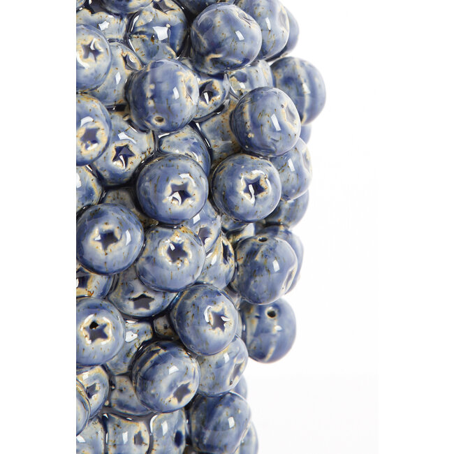 Light en Living Vaas deco Ø20X22,5 cm BERRIES keramiek donkerblauw