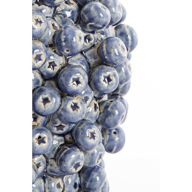 Light en Living Vaas deco Ø15X17,5 cm BERRIES keramiek donkerblauw