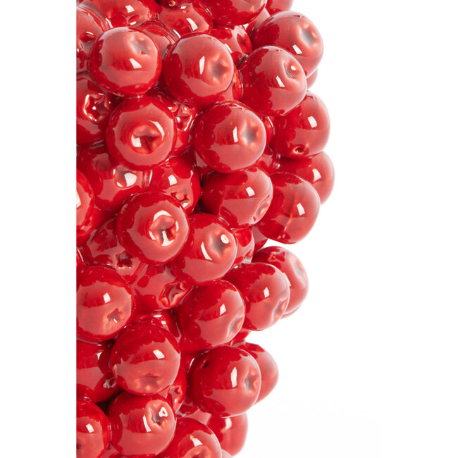 Light en Living Vaas deco Ø15X17,5 cm BERRIES keramiek rood