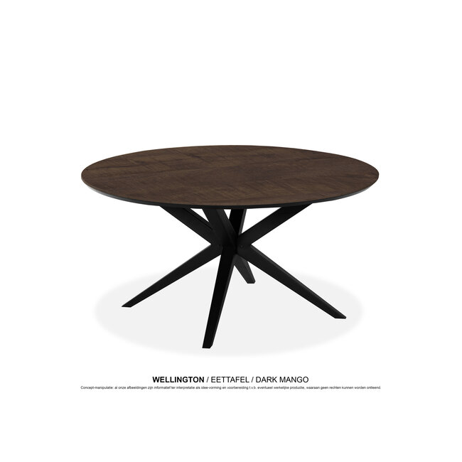 WoonMax Eettafel Wellington Rond Lamulux  - Diverse kleuren en afmetingen