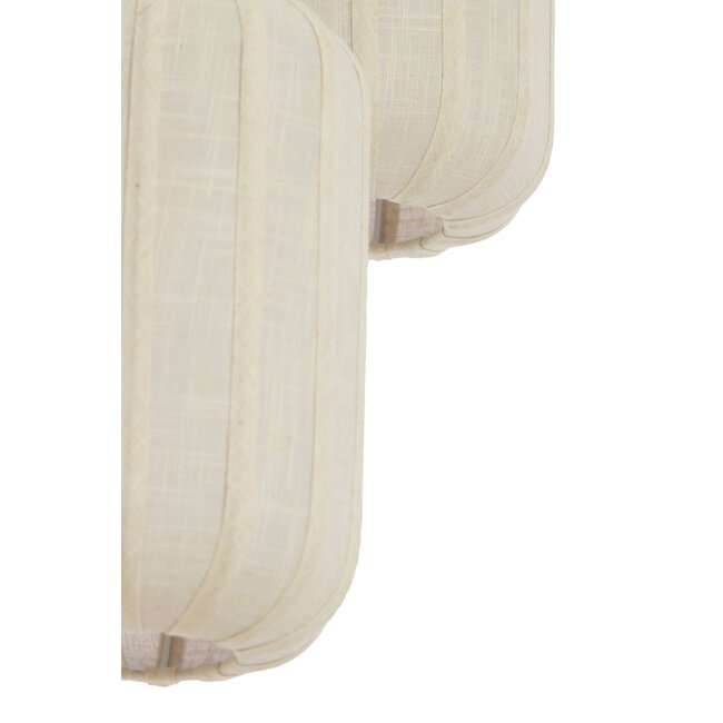 Light en Living Hanglamp 3L Ø38x34 cm TUFIA linnen cream
