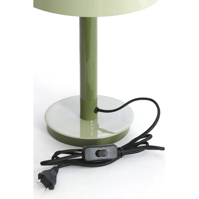 Light en Living Tafellamp Ø30x48 cm MARIVET olijf groen+licht groen