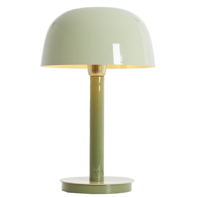 Light en Living Tafellamp Ø25x37 cm MARIVET olijf  groen+licht groen