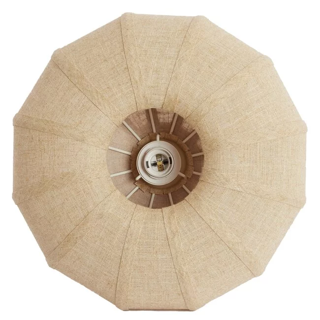 Light en Living Plafondlamp ZOSIA Ø40x21,5 cm Linnen Naturel – Light & Living