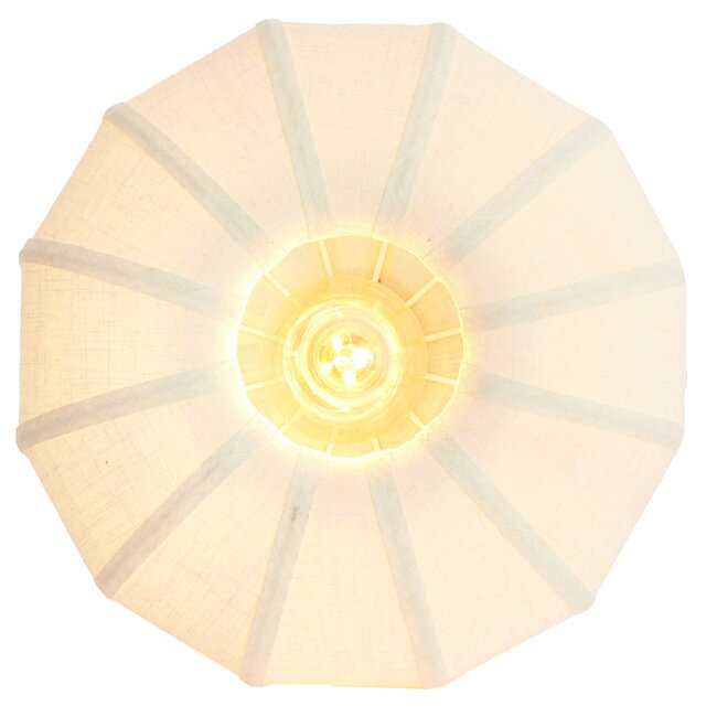 Light en Living Plafondlamp Ø40x21,5 cm ZOSIA linnen crème