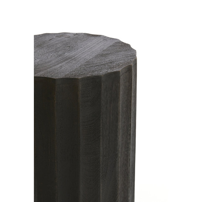 Light en Living Zuil ELLENA Ø35x80 cm | Hout Donkerbruin Mat – Light & Living