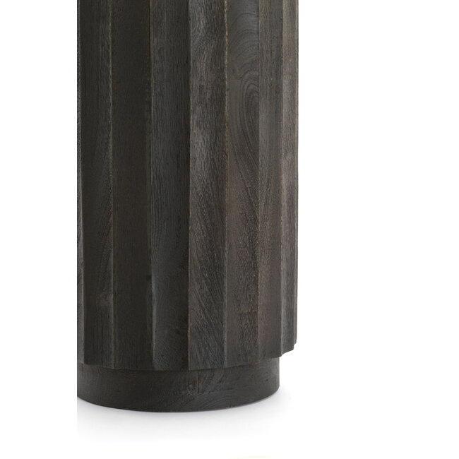 Light en Living Zuil ELLENA Ø35x80 cm | Hout Donkerbruin Mat – Light & Living