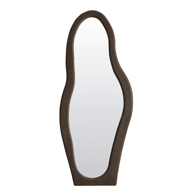 Light en Living Spiegel RUTH 84x200 cm | Organisch Houten Frame Grijsbruin – Light & Living