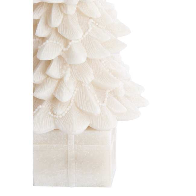 Light en Living Ornament CHRISTMAS TREE Ø13x25 cm Beige – Light & Living