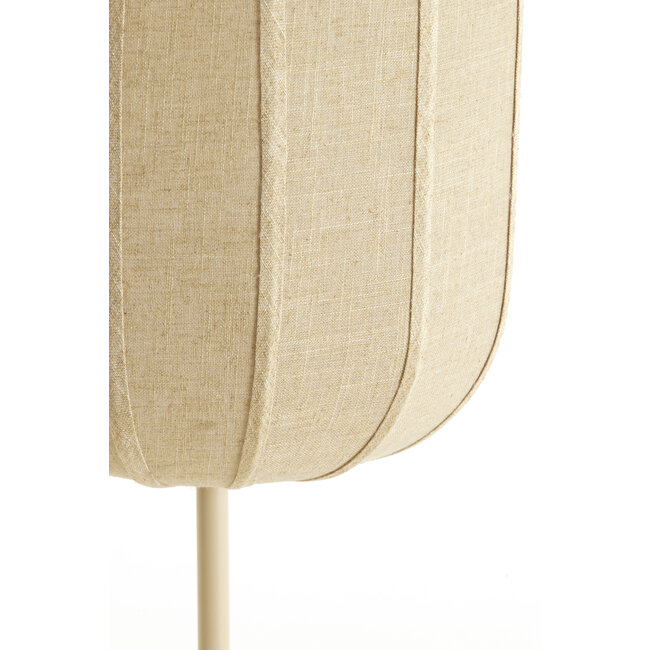 Light en Living Vloerlamp SOLUNE Ø35x165 cm Naturel + Crème