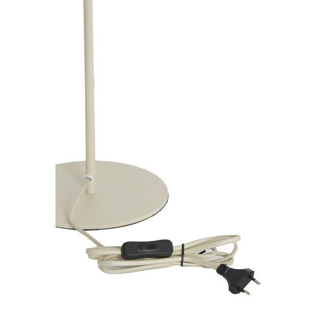 Light en Living Tafellamp SOLUNE Ø25x70 cm – Naturel & Crème | Light & Living