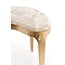Light en Living Salontafel GIULIO 51x33x36 cm – Taupe Marmer & Antique Bronze | Light & Living